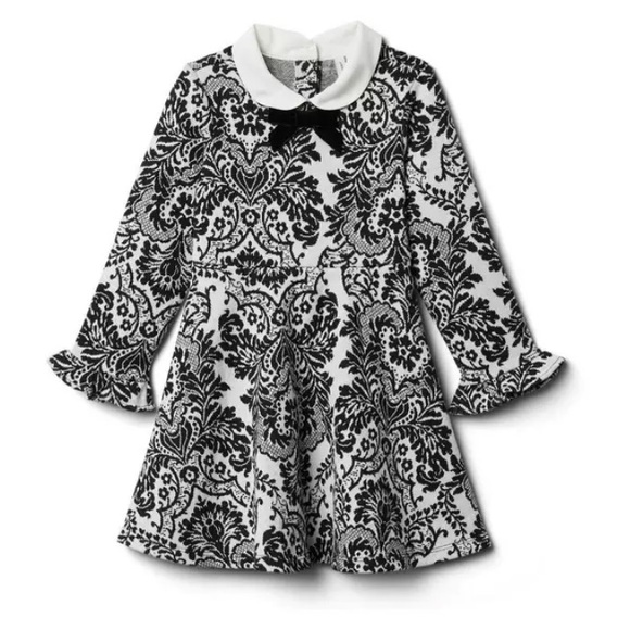 Janie and Jack damask pattern dress size 5 - Picture 5 of 6